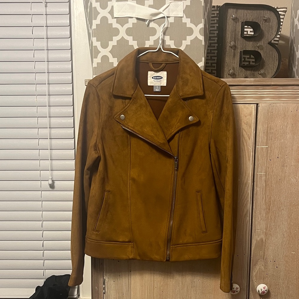 Old Navy Women's Brown suede Jacket